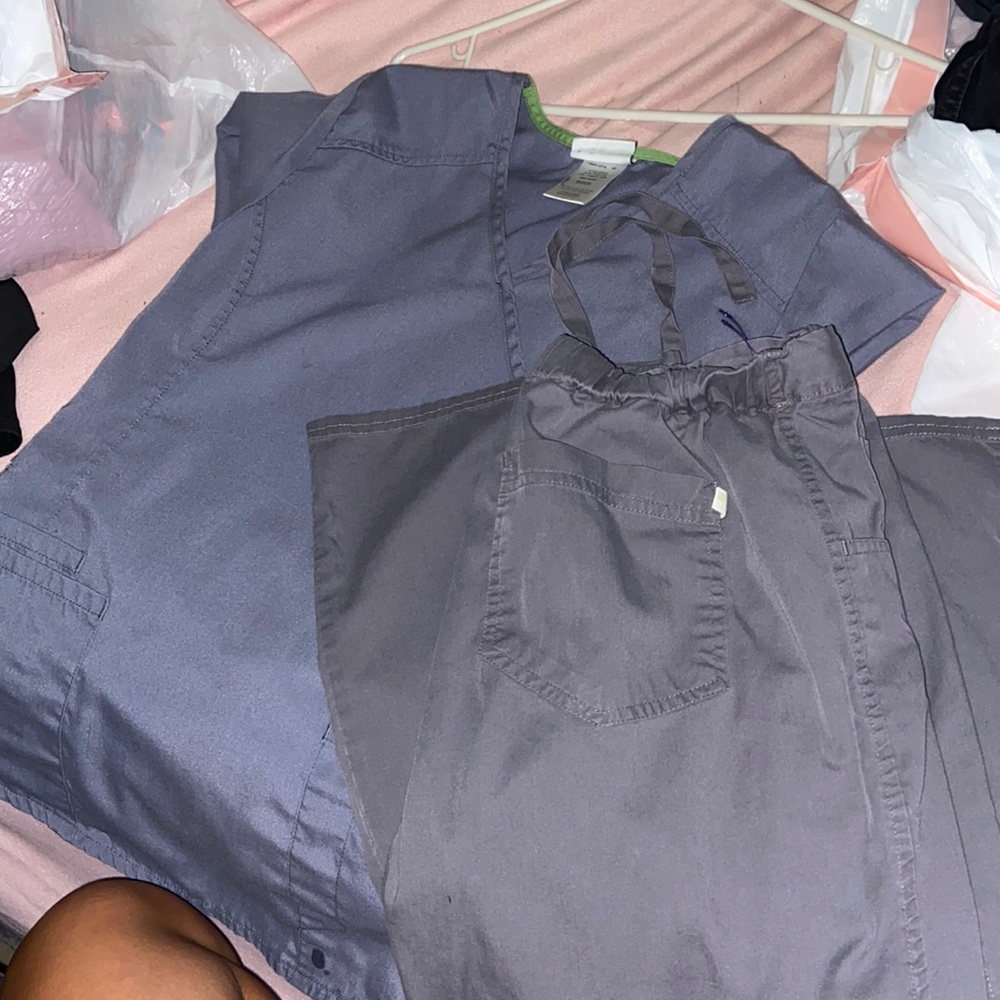Grey scrubs set